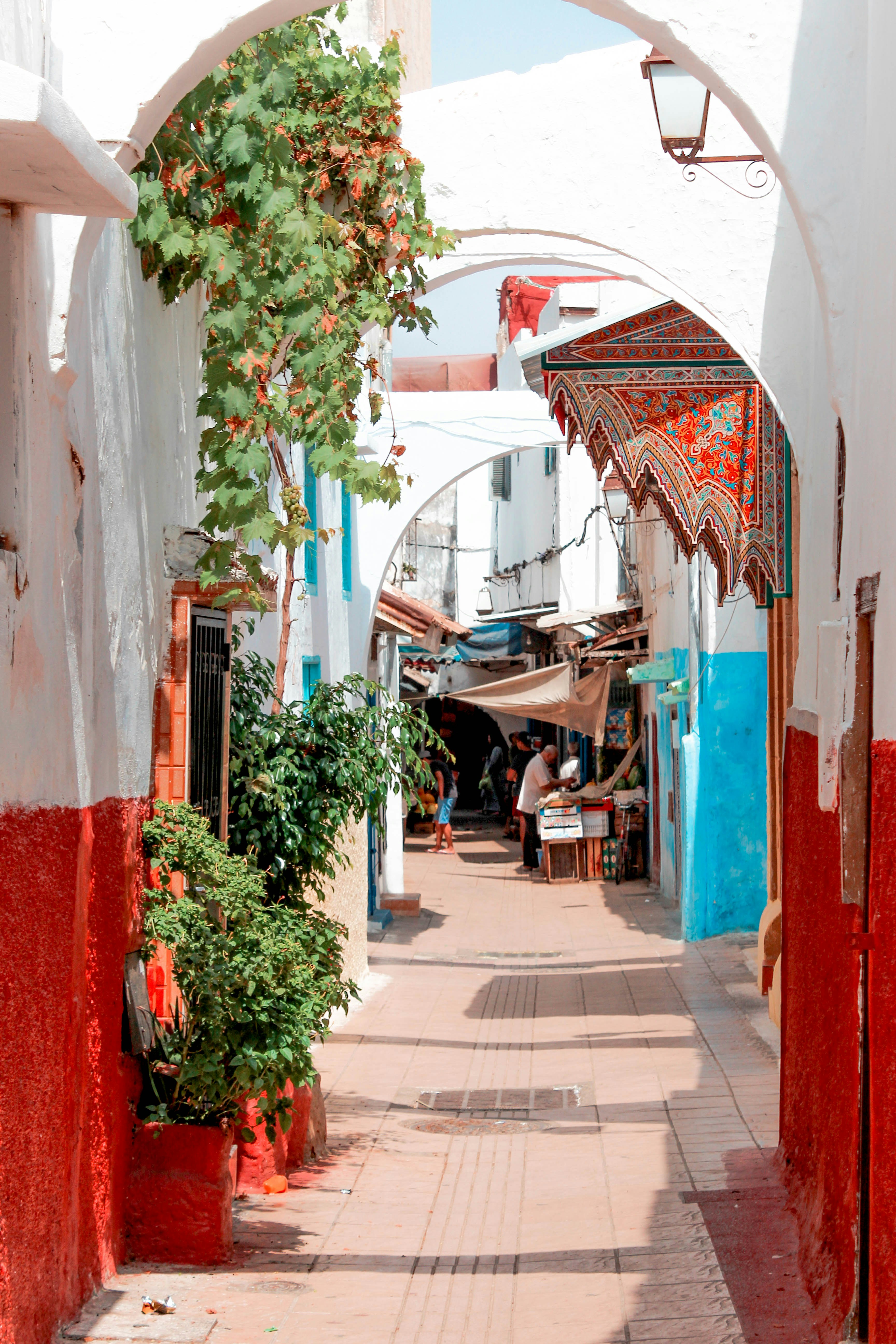Rabat medina souk streets — the ancient walled city of Morocco's capital